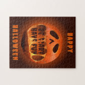 ハロウィンパーティーゲームのかぼちゃのジグソーパズル ジグソーパズル (横)