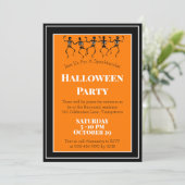 ハロウィンパーティーダンシングスケルトンカスタム 招待状 (スタンド正面)