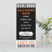 ハロウィンパーティーチケットの招待状 招待状 (スタンド正面)
