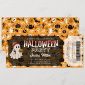 ハロウィンパーティーチケット招待状 招待状 (正面/裏面)