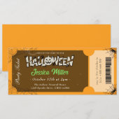 ハロウィンパーティーチケット招待状 招待状 (正面/裏面)