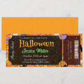 ハロウィンパーティーチケット招待状 招待状 (正面/裏面)