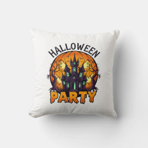 ハロウィンパーティーハウンテッドハウスかぼちゃコウモリ_1 クッション