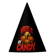 ハロウィンパーティーハット Where Is My Candy | スプーキーなカボチャ