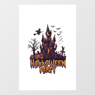 ハロウィンパーティーハロウィンキャスルカボチャコウモリ ウィンドウサイン