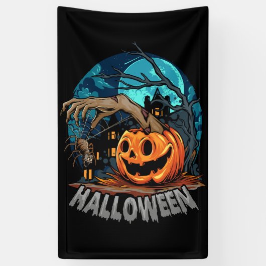 ハロウィンパーティーバナー 横断幕 (縦)