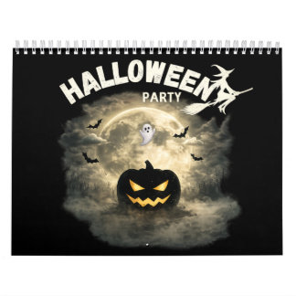 ハロウィンパーティームーンパンプキンゴーストヴィンテージハロウィン カレンダー