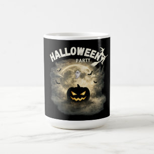 ハロウィンパーティームーンパンプキンゴーストヴィンテージハロウィン モーフィングマグカップ