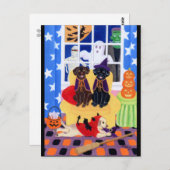 ハロウィンパーティーラブラドール！ ポストカード (正面/裏面)