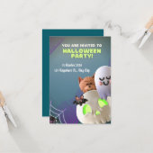 ハロウィンパーティー招待状カード🎃👻 カード (正面/裏面インサイチュ)