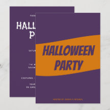 ハロウィンパーティー招待状カード(名入れ可)