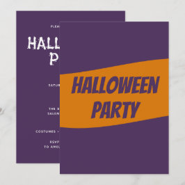 ハロウィンパーティー招待状カード(名入れ可) 招待状