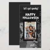 ハロウィンパーティー招待状テンプレート(子供向け) (正面/裏面)