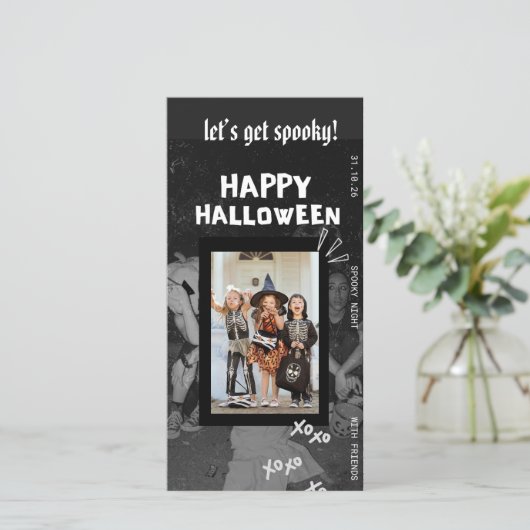 ハロウィンパーティー招待状テンプレート(子供向け) (スタンド正面)