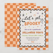 ハロウィンパーティー招待状 おばけの仮装パーティーにようこそ 招待状 (正面/裏面)