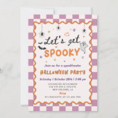 ハロウィンパーティー招待状 おばけの夜会へようこそ 招待状 (正面)