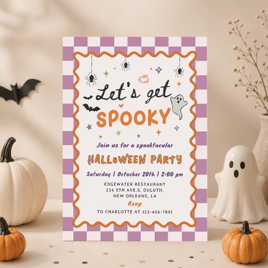 ハロウィンパーティー招待状 おばけの夜会へようこそ 招待状
