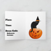 ハロウィンパーティー招待状 カード (内部)