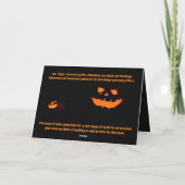 ハロウィンパーティー招待状 カード (裏面)
