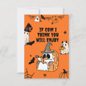 ハロウィンパーティー招待状 サンキューカード (裏面)