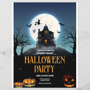 ハロウィンパーティー招待状, スプーキー・ナイト・ハロウィン チラシ