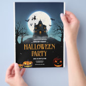 ハロウィンパーティー招待状, スプーキー・ナイト・ハロウィン チラシ (手)