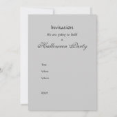 ハロウィンパーティー招待状（ダーク） 招待状 (裏面)