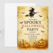 ハロウィンパーティー招待状 フライトナイト 招待状 (正面/裏面)
