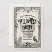 ハロウィンパーティー招待状, ヴィンテージハロウィン 招待状 (正面)