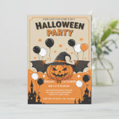 ハロウィンパーティー招待状 招待状 (スタンド正面)