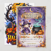ハロウィンパーティー招待状 🎃👻 招待状 (正面/裏面)