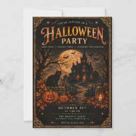 ハロウィンパーティー招待状 招待状