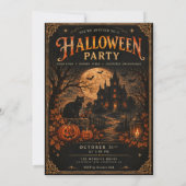 ハロウィンパーティー招待状 招待状 (裏面)
