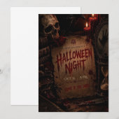 ハロウィンパーティー招待状 招待状 (正面/裏面)