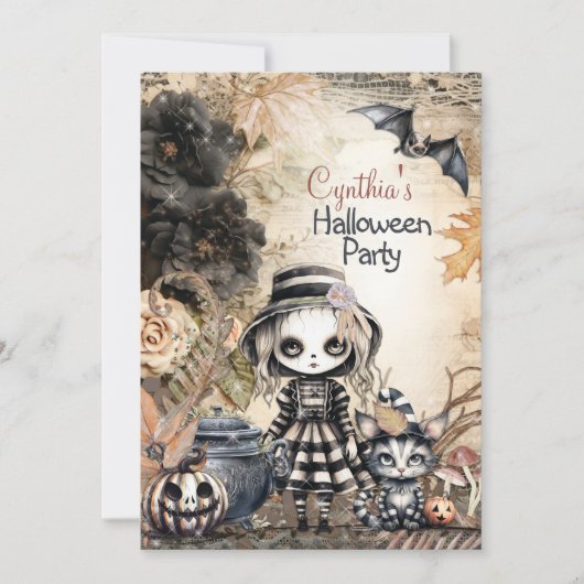 ハロウィンパーティー招待状 招待状 (正面)