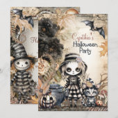 ハロウィンパーティー招待状 招待状 (正面/裏面)