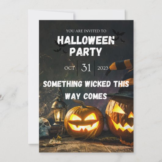 ハロウィンパーティー招待状 招待状 (正面)