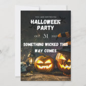 ハロウィンパーティー招待状 招待状 (裏面)