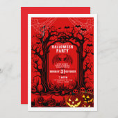 ハロウィンパーティー招待状 2024 招待状 (正面/裏面)