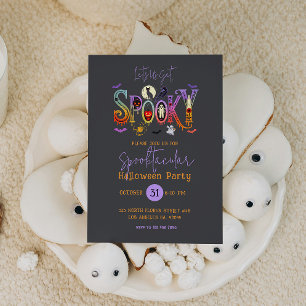 ハロウィンパーティー招待状 Spooktacular 招待状