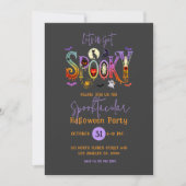 ハロウィンパーティー招待状 Spooktacular 招待状 (正面)