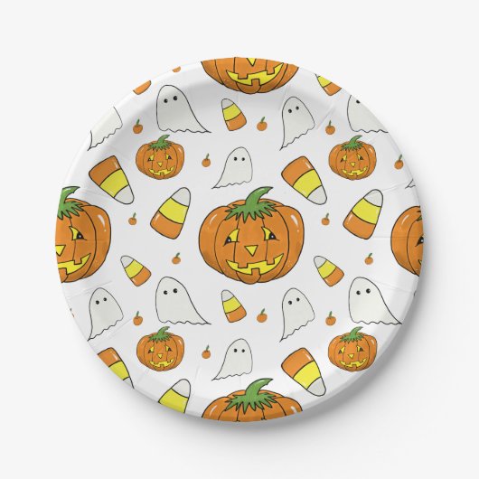 ハロウィンパーティー用紙皿 ペーパープレート (正面)
