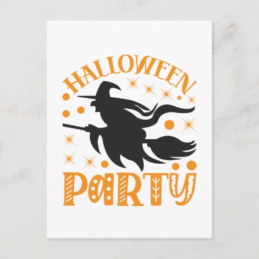ハロウィンパーティー誕生日 ポストカード (正面)
