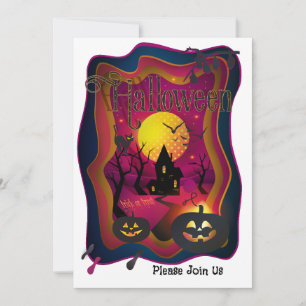 ハロウィンパーティー「お菓子をくれなきゃイタズラしちゃう」魔法の世界 シーズンカード