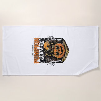 ハロウィンパーティー かぼちゃビール テイスティング ヴィンテージ イベント Tシャツ ビーチタオル