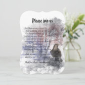 ハロウィンパーティー エドガー・アラン・ポー ラヴェーン 詩 招待状 (スタンド正面)