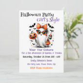 ハロウィンパーティー ガールズスタイル 招待状 (スタンド正面)