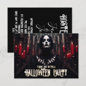 ハロウィンパーティー - ゴシックダークインビテーション (正面/裏面)
