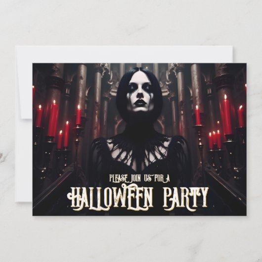 ハロウィンパーティー – ゴシックダークインビテーション (正面)