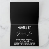 ハロウィンパーティー – ゴシックダーク招待状 カード (内部)